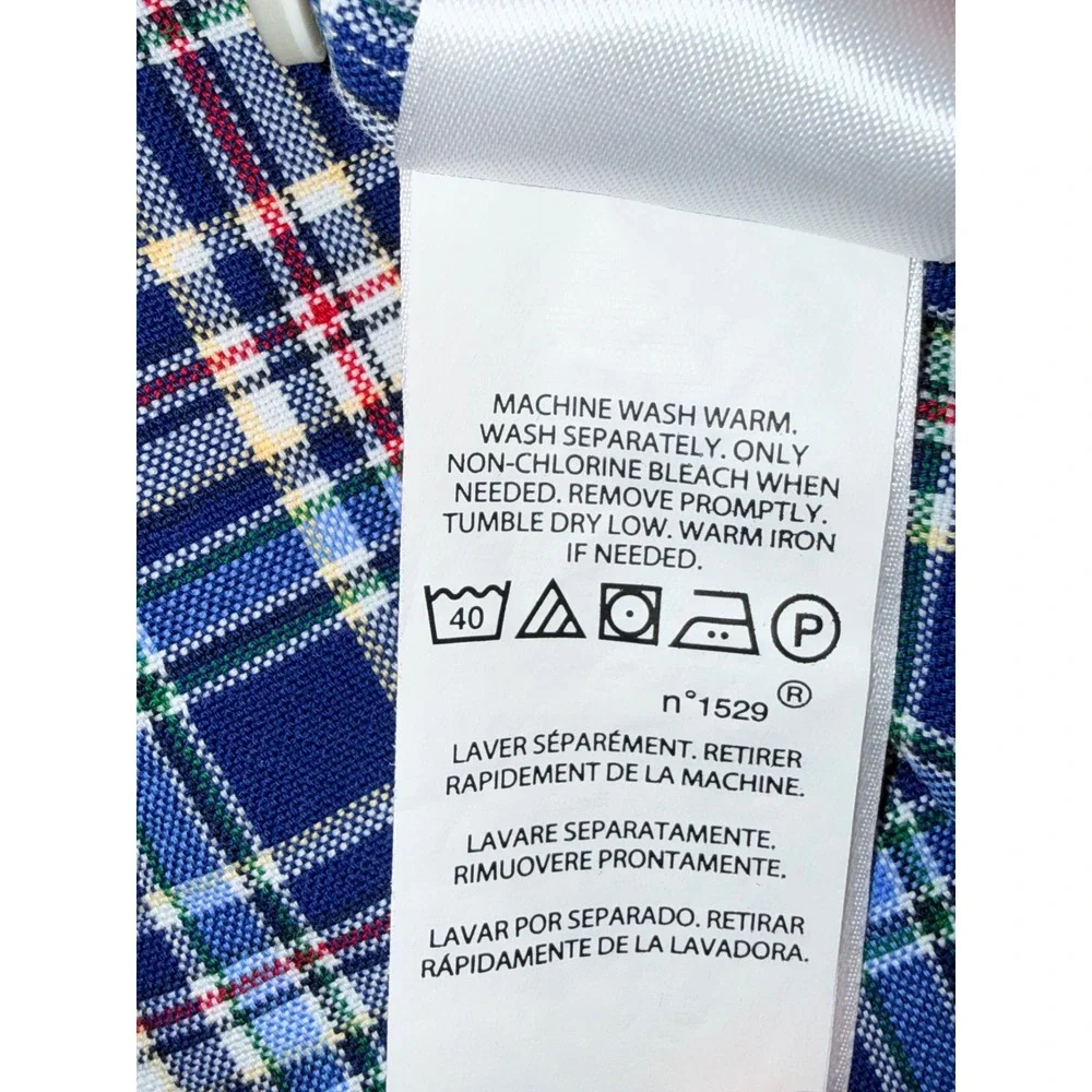 Polo Ralph Lauren Button Down Mens size Medium Blue Plaid Classic Fit Cotton